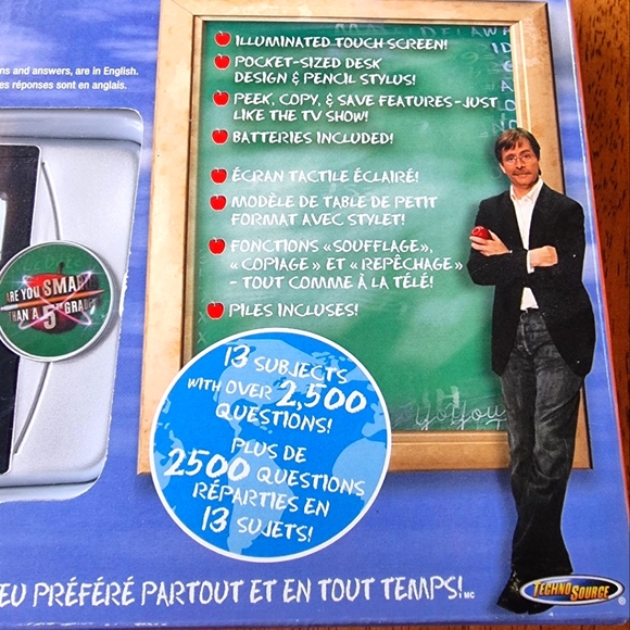 Are You Smarter Than a 5th Grader?  Hand Held Touch Screen Electronic Game NEW - Picture 6 of 6